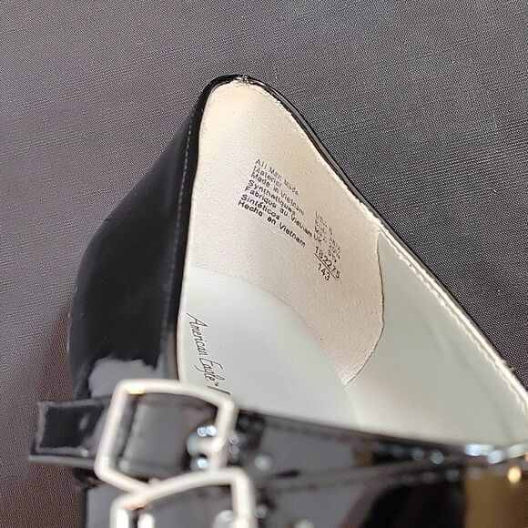 AMERICAN EAGLE ROUND TOE TWO ADJUSTABLE BUCKLE WOMEN"S MARY JANE STYLE S… - Picture 11 of 12